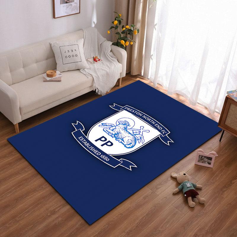 Preston North End Logo Carpet Suitable As a Non-slip Mat for the Living Room or Bedroom Sofa