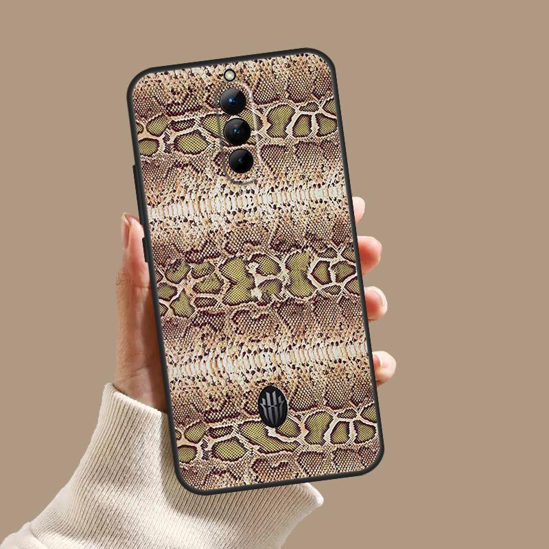 Snake Skin Case For ZTE Nubia Red Magic 10S 9S 8S 8 9 10 11 Pro Plus 5G 6R 6 7 6S 7S Pro 10 Air Cover