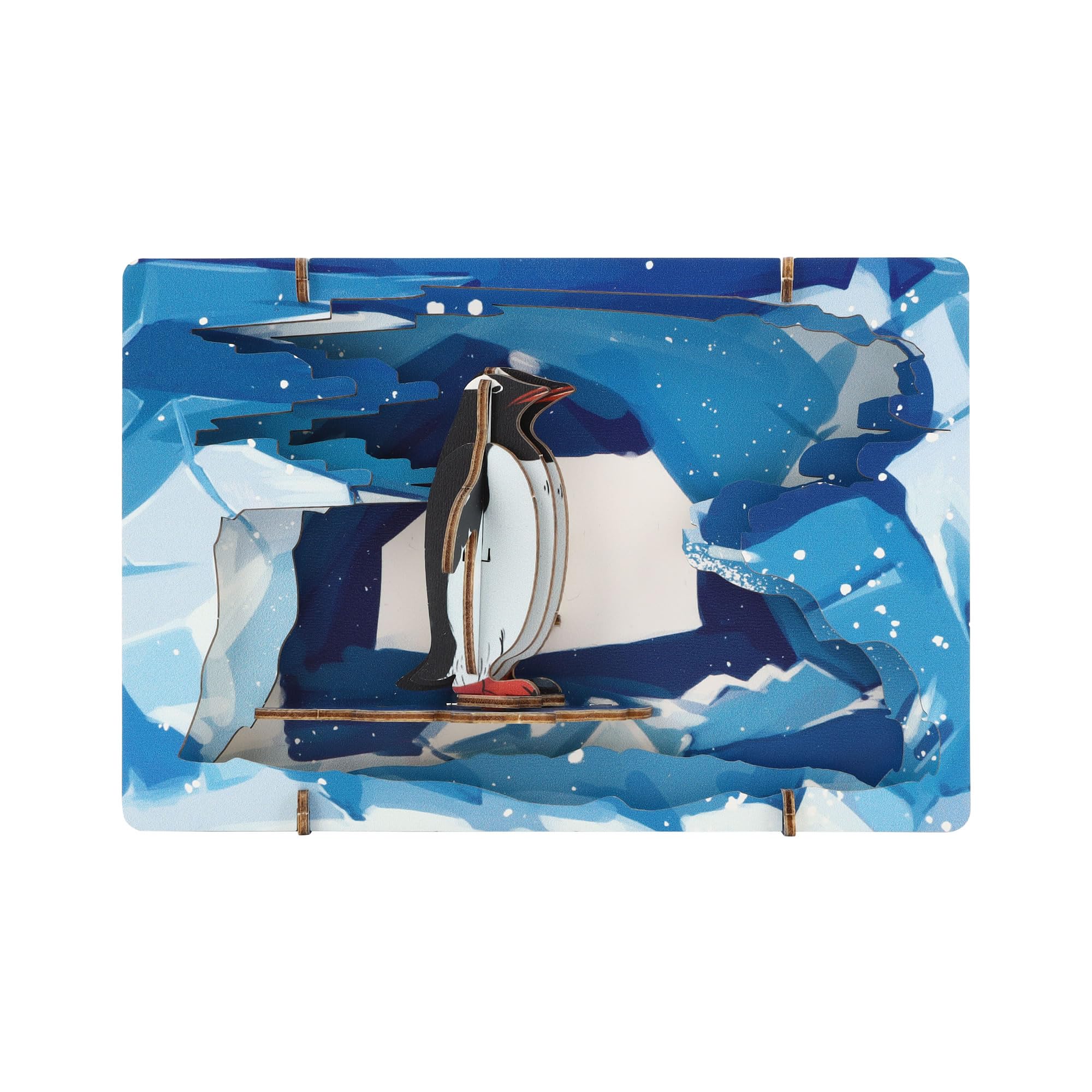 

Luke Run APRICUS 3D Theater Puzzle Penguin Puzzle, 14.7 x 3.8 x 9.7 cm, Wooden