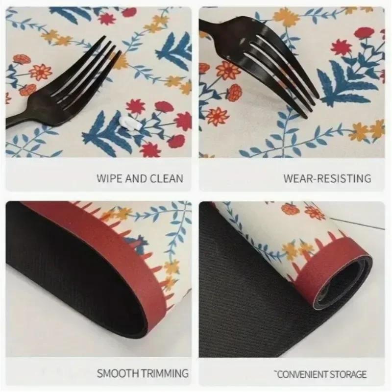 Cute Dog PAWS Feeding Pad Absorbent NonSlip Quick Dry Dog Bowl Mat for Messy Food Water Spills Durable Families with Pets Gifts