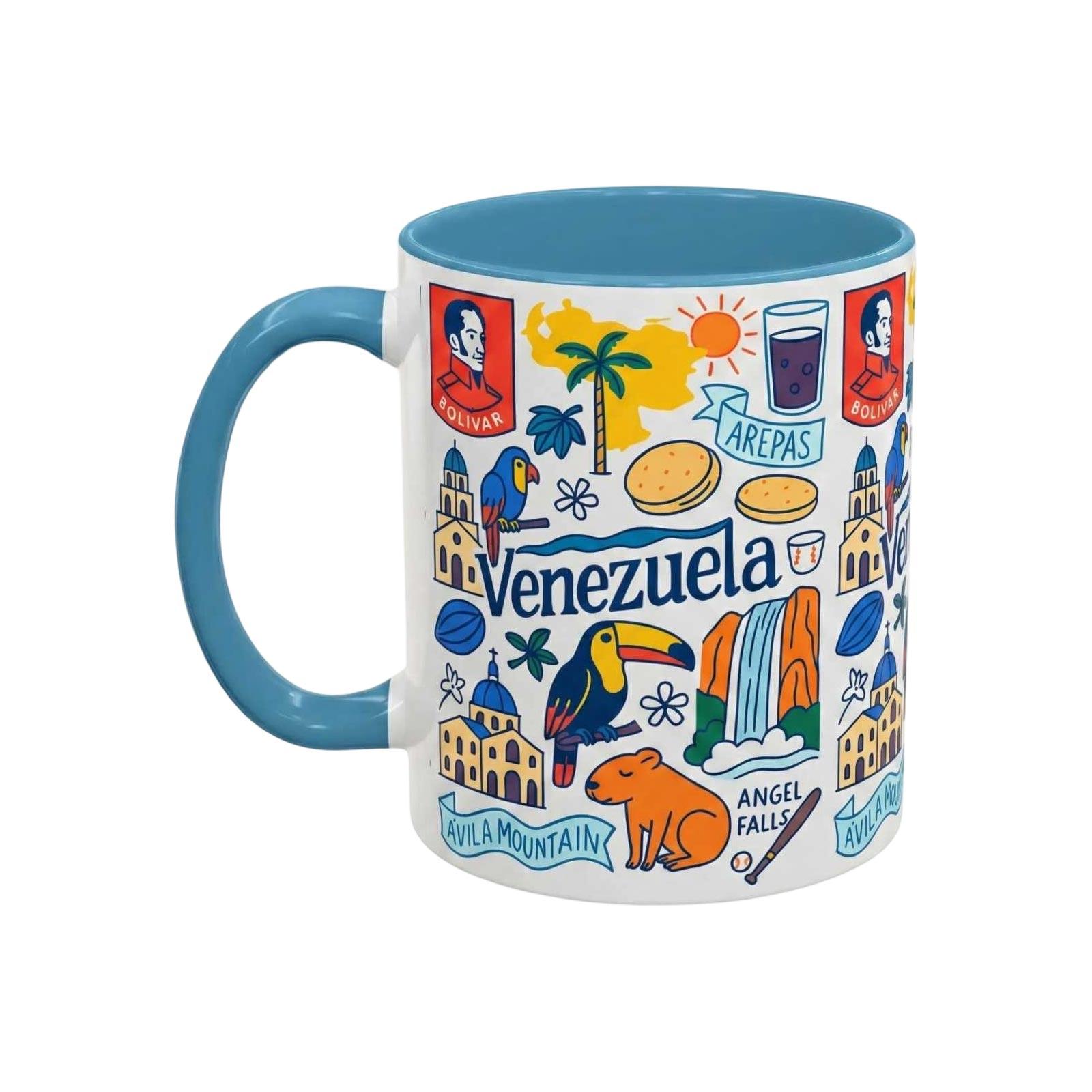 Творческая новая керамическая кухонная забавная черная кофейная чашка One Size светло-синий