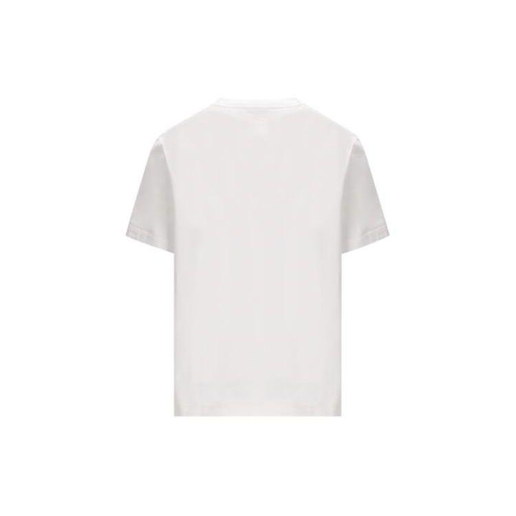 Maison Kitsune Handwriting Comfort T-shirt White/Black Men Streetwear MM00101KJ0118-M186