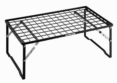 CAPTAIN STAG Stojak do układania w stosy Stojak polowy Stojak składany Szerokość 600 x Głębokość 350 x Wysokość 230mm Obciążenie 30kg Możliwość układania w stosy Pojemność UL-4001