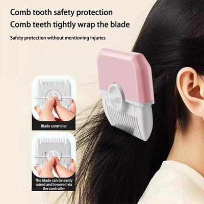 2 In 1 Baby Haircut And Hairdressing Comb Trim Bangs And Broken Hair Bangs Trimmer Manual Portable Children'S Hair Clipper