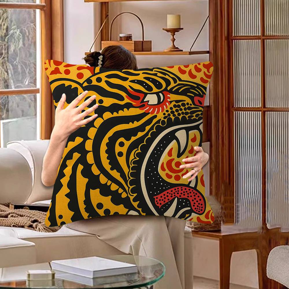 Pop Artist Yayoi K_Kusama Decorative Room Aesthetics Pillow Case Home Decor Bedroom Sofa Bed Couch Pillow Cover 45X45