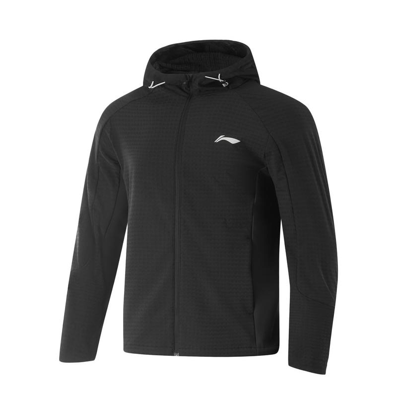 

Li Ning Удобная Толстовка с Капюшоном на Молнии Дышащая Повседневная Минималистичная Спортивная Куртка Мужские Куртки Черный AFDUC27-1 L