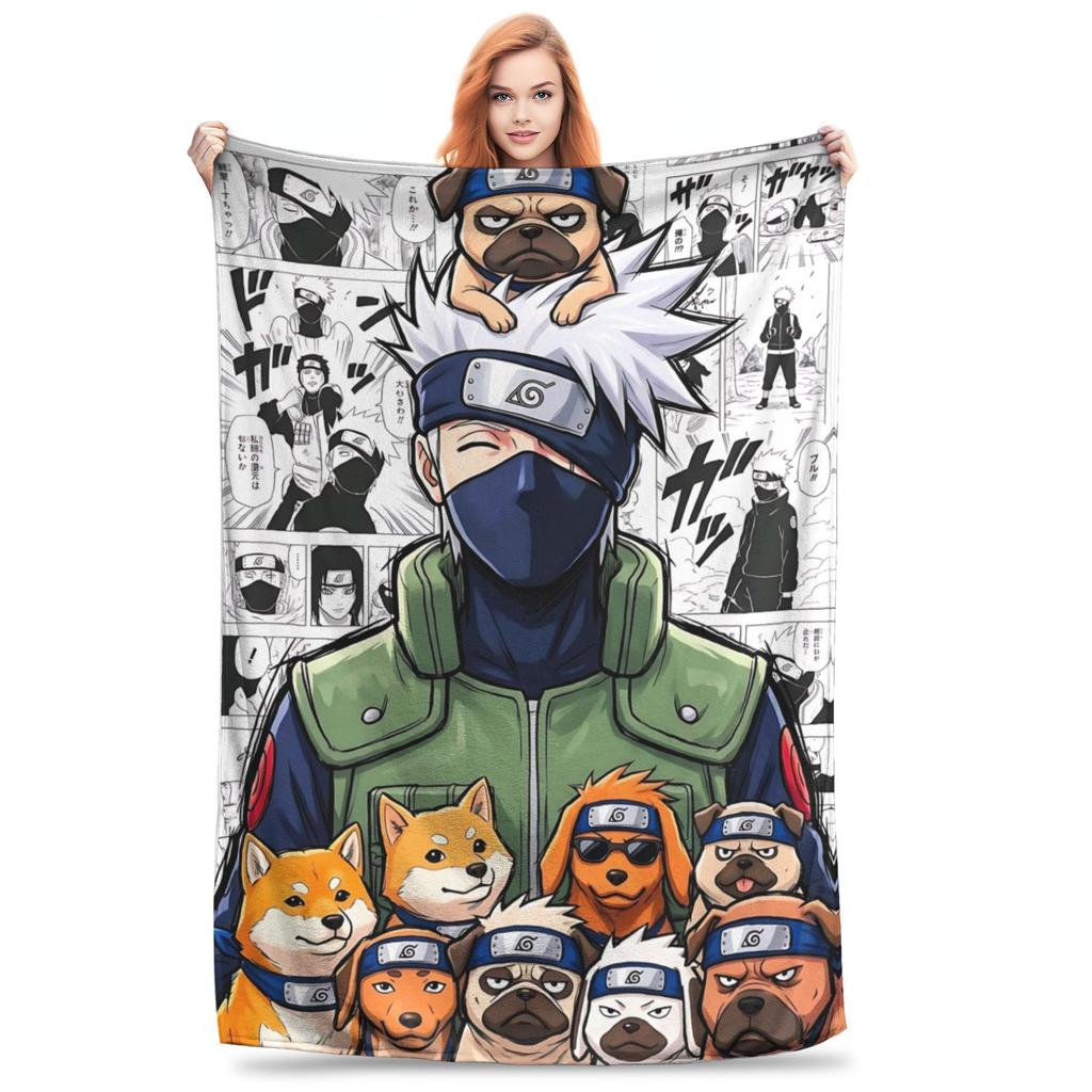 1PC Home Kakashi Hatake Blanket Throw Blanket Novelty Warm Blanket All Season Gift