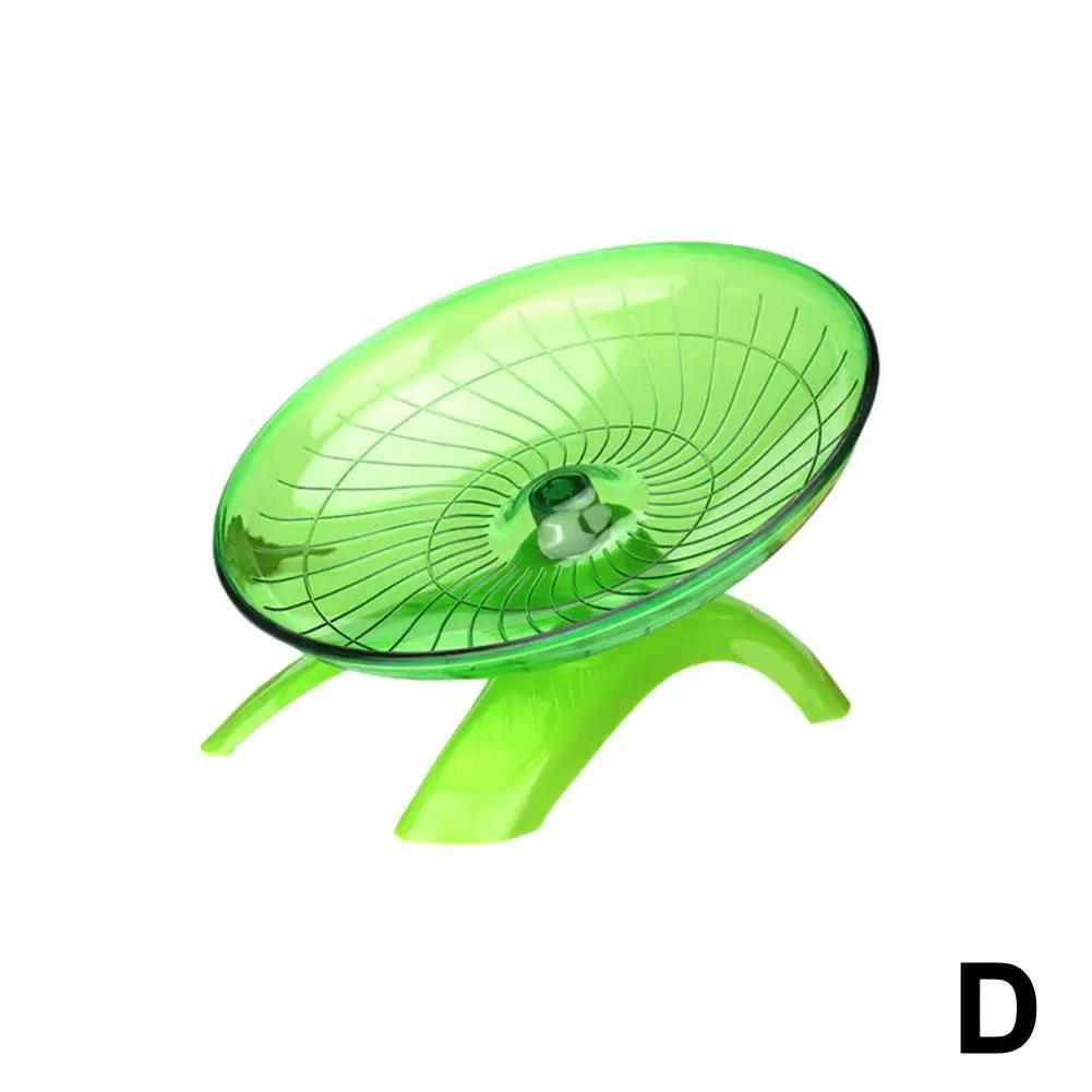 Hamster Silent Running Wheel Small Pet Flying Saucer Exercise Wheel Non-slip Jogging For Hedgehog Parrot Cage Accessories F1Q4