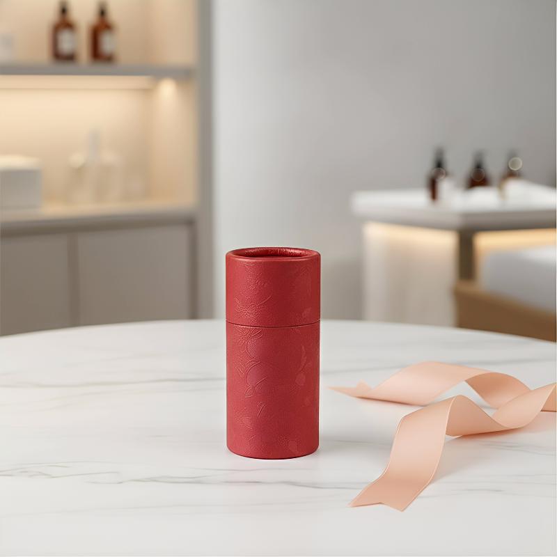 Universal Cylindrical Gift Box - 1Pcs Kraft Paper Container for Essential Oil Bottles & Tea - Eco-Friendly Packaging Solution