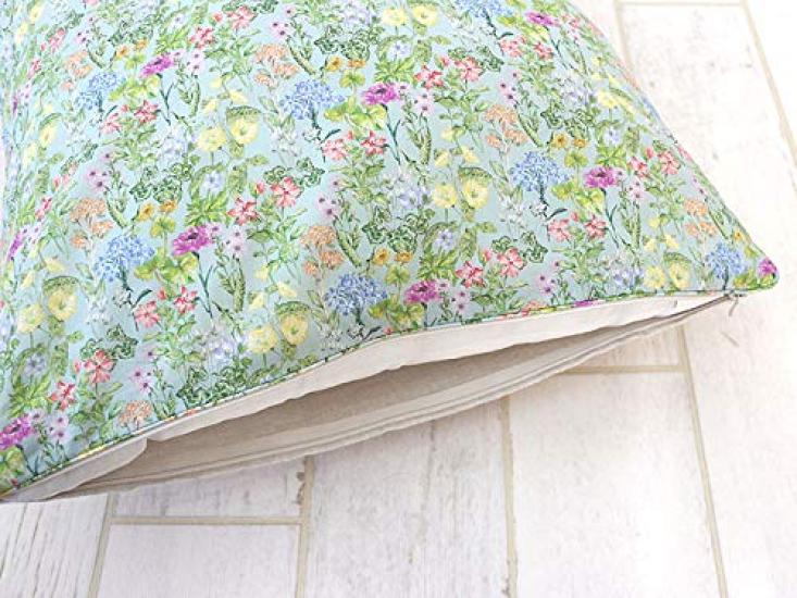 DDintex FLORET LONDON Cushion 45x45cm Cover, Poet's Meadow, Turquoise, [Liberty Print]