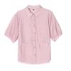 2025 Summer Lightweight Loose Cotton Linen Shirts - Plus Size, Short-Sleeve, Flattering and Breathable Design for Moms