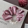Velvet Bead Big Intestine Hair Band, High-end Style Braid for Long Hair, Elegant Hair Tie