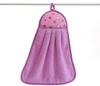 1 Pack Coral Fleece Bathroom Amenities Soft Hand Towels Absorbent Cloth Dish Cloth Hanging Cloth Kitchen Convenient Accessories LS