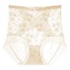 Women's Summer Lace Jacquard 10A Antibacterial High Waist Belly Lift Hip No Trace Breathable Briefs