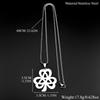 Irish Lucky Celtic Knot Clover Chain Women Men Stainless Steel Gold Color Trinity Shamrock Amulet St.Patrick's Day Gift Jewelry