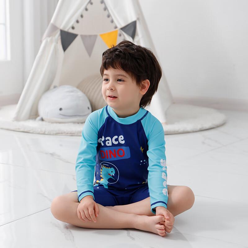 Pojkars snabbtorkande baddräkt i ett stycke