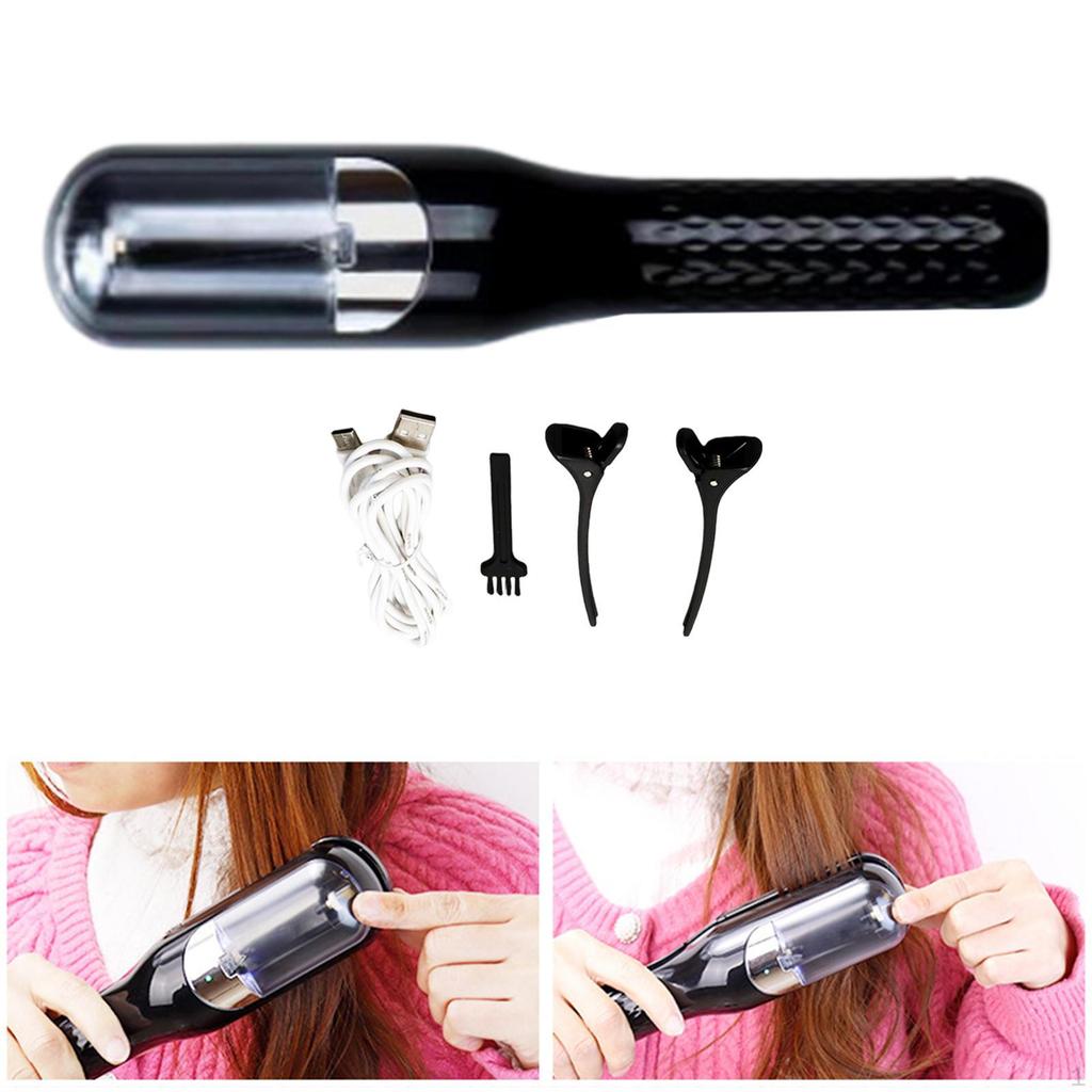 Split End Remover Hair Trimmer Cordless Clipper for Men and Women Black Boxed Package