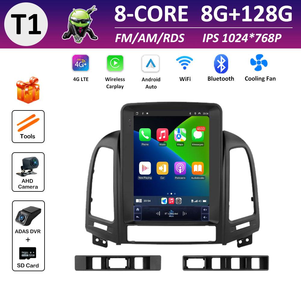 Cooling Fan for Hyundai Santa Fe 2 2006 2007 2008 2009 2010 - 2012 Android Smart System Car Multimedia Video Radio Player WIFI