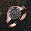 New CANSNOW Women's Bracelet Watch Rose Gold Case Shining Crystal Women's Quartz Watch Creative Fashion Women Dress Wristwatch