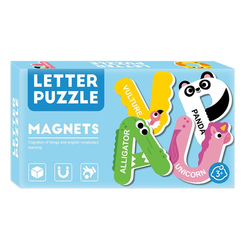 Magnetic Puzzle Fridge Stickers: Educational Logic Toy for Kids 3+
