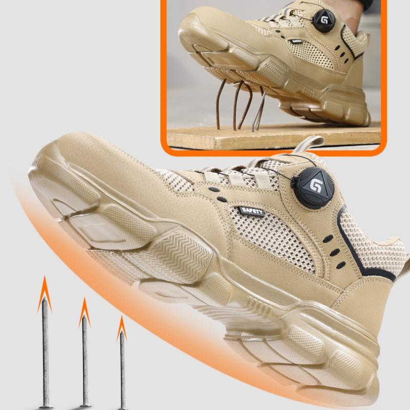 Fashion 2025 Summer New Unisex Safety Shoes Men Work Sneakers Indestructible Safety Boots Women Shoes Men Steel Toe Shoes Sport Style