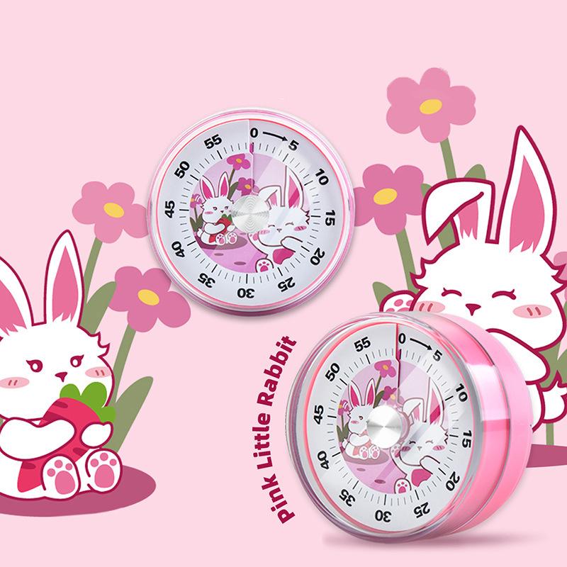 

Kitchen Timer Time Reminder 60 Minutes Magnet Round Shape Kitchen Tools Countdown Alarm Reminder Mechanical Cooking Timer розовый