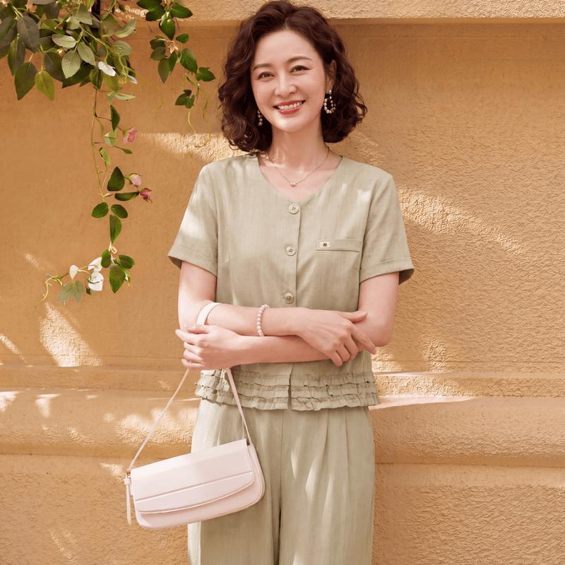 Yuzhaolin Women s Ruffle Sleeve Summer Set XL (85-105 lbs)
