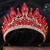 DIEZI Elegant Baroque Luxury Bridal Opal AB Crystal Tiara For Women Girls Gift Wedding Party Queen Crown Hair Dress Accessories