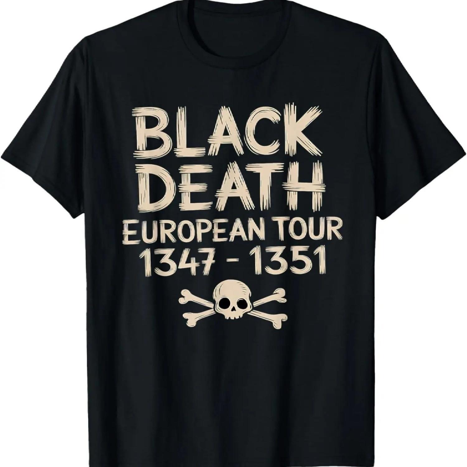 

Black Death European Tour 1347-1351 Funny Mouse Rat T-Shirt XXXXXL чорний