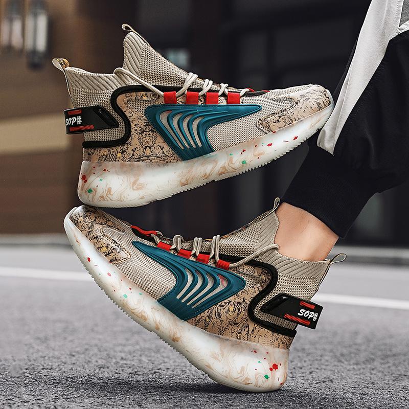 Модная сетчатая обувь Мужские кроссовки Легкая дышащая повседневная обувь для мужчин — фото 6