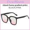 Korean Style Oversized Square Sunglasses With Uv400 Protection For Outdoor Travel And Fashion