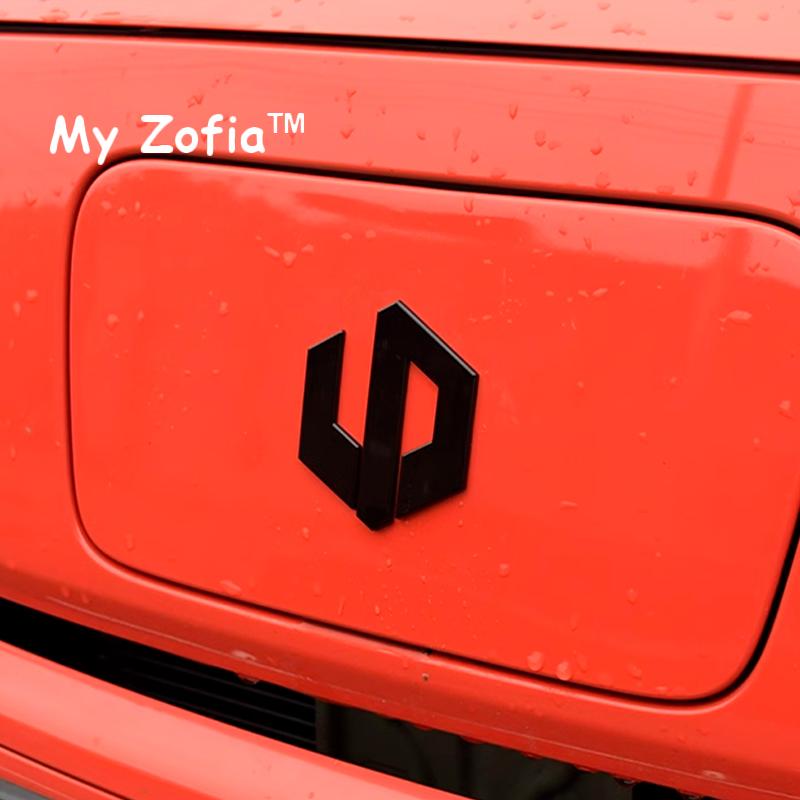 For Leapmotor T03 2024 2025 2026 Car Black front logo ABS Car Steering Wheel Emblem Sticker Accessories