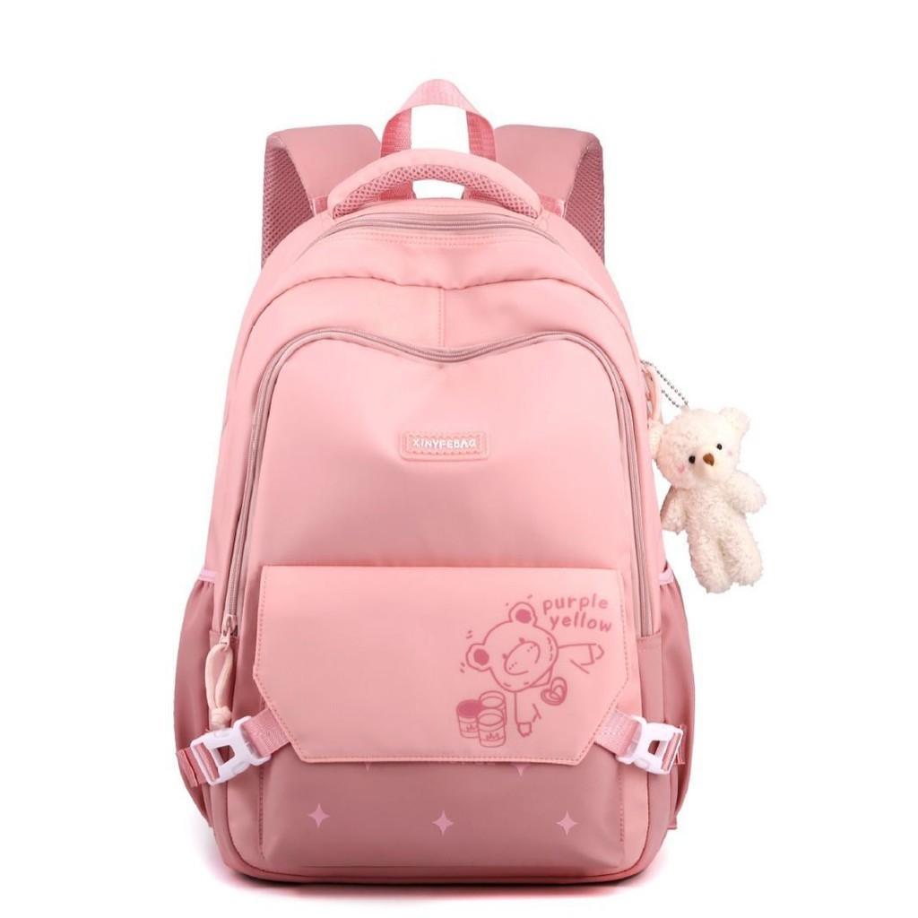 Stylish High-value Color Block Korean Style Student Backpack For Middle School