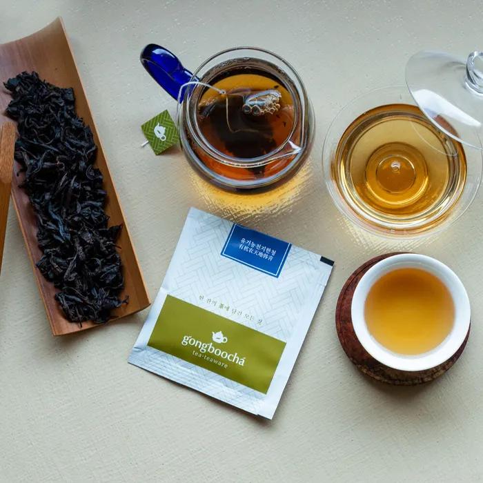 Organic Cheonjihancheong Triangle Tea Bag for Studying (Oolong Tea Hoji Tea)