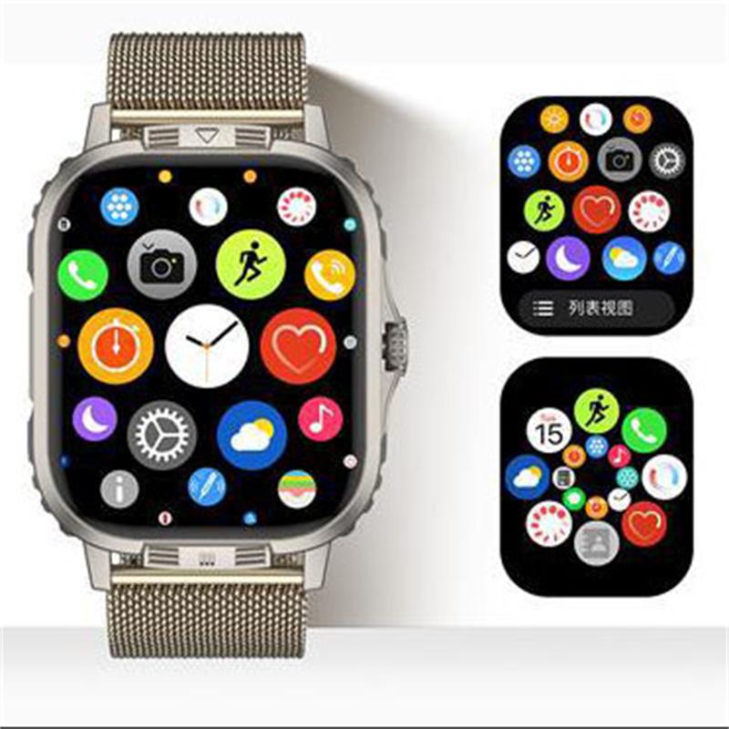 Mode Neue Multifunktionale Sport Bluetooth Uhr HD Große Bildschirmanzeige Sportarmband Spirit Island/Herzfrequenz/Blutsauerstoffmonitor/Rechner