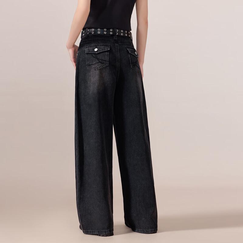IEF 2026 Spring High-Waist Wide-Leg Denim Jeans