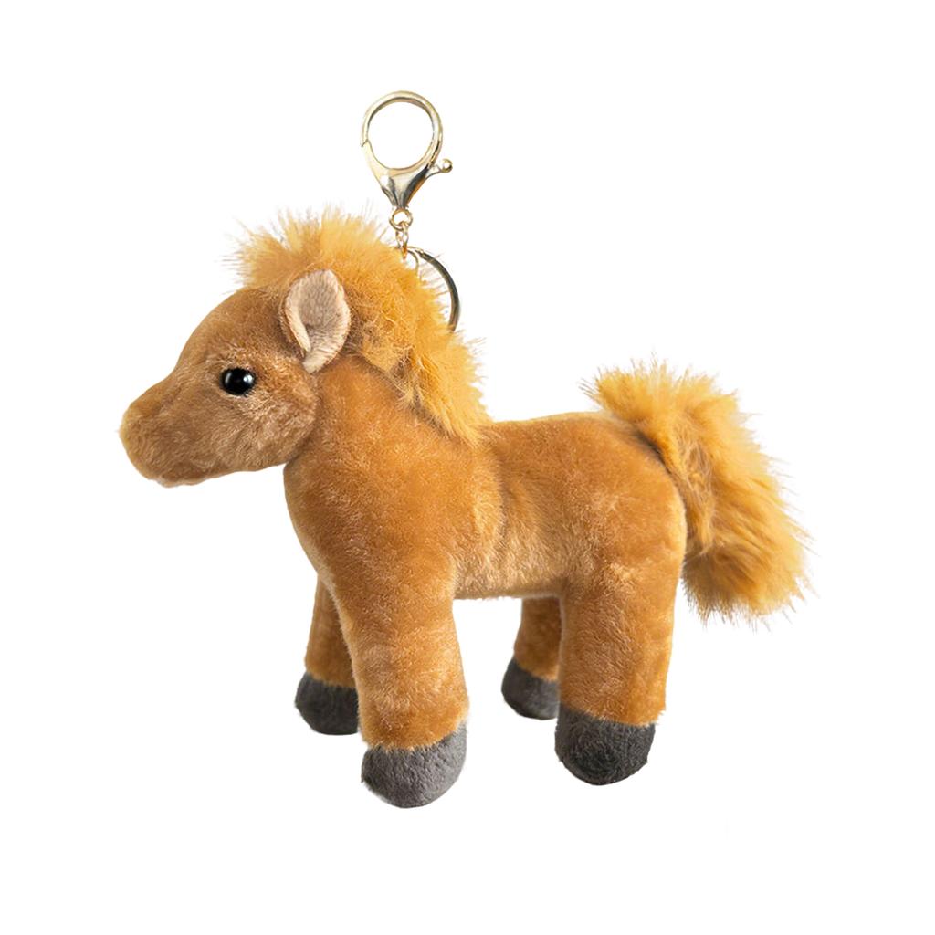 Lightweight Plush Keychain Bag Charm With Metal Carabiner (4 Colors)