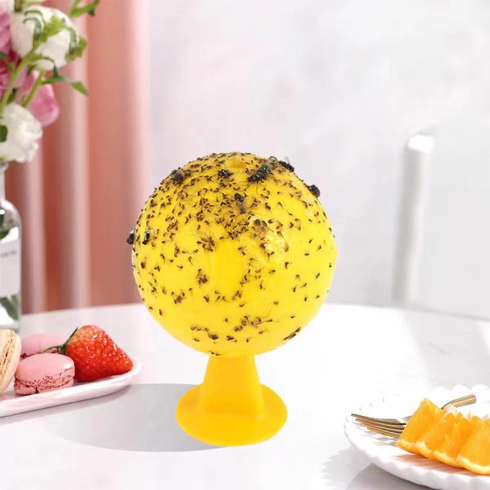 5 Pezzi Trappole per Moscerini della Frutta Palla Cattura Moscerini della Frutta Appiccicosa Palla Colla Gialla Pannello Appiccicoso Flessibile per Moscerini della Frutta Mosconi Zanzare Disinfestante