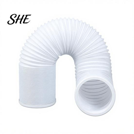 Durable Polypropylene Ventilation Pipe Portable Air Conditioner Exhaust Hose, 5.9 Inch Diameter Universal Replacement Duct Ac Hose Connector