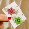 Vintage Crystal Flower Brooches Sparkling Brooch Pins Fashion Floral Brooches  Prom