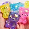 Cartoon Bear Squeeze Toys TPR Animal Fidget Toy Sensory Toy Creative 3D Animal Pinch Decompressions Toy Party Festival Gift