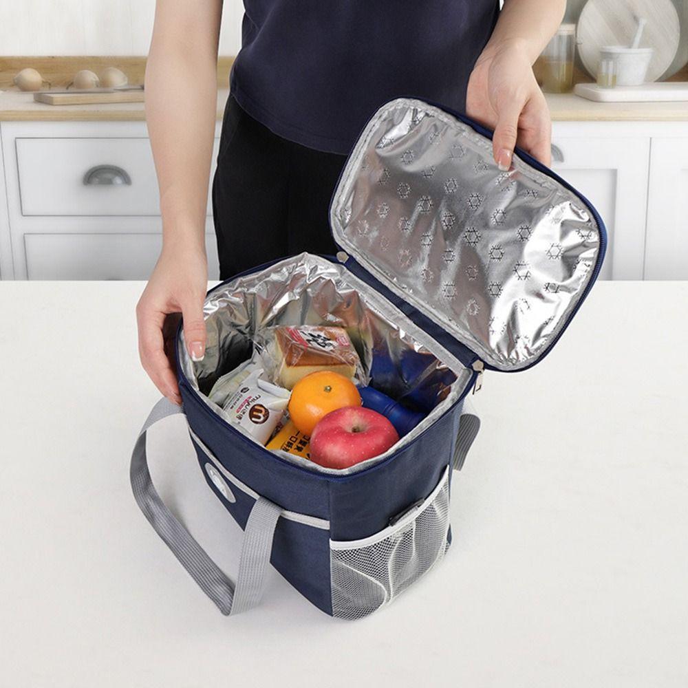 Thermal Large Capacity Lunch Bag Multi-compartment Waterproof Picnic Box  Travel Use