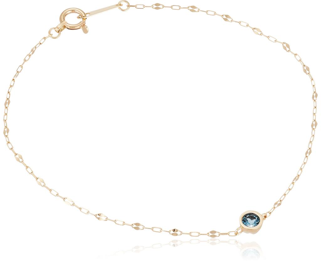 BLOOM November Birthstone K10 Yellow Gold London Blue Topaz Bracelet [WEB Exclusive] 0542-0590-0019-0000