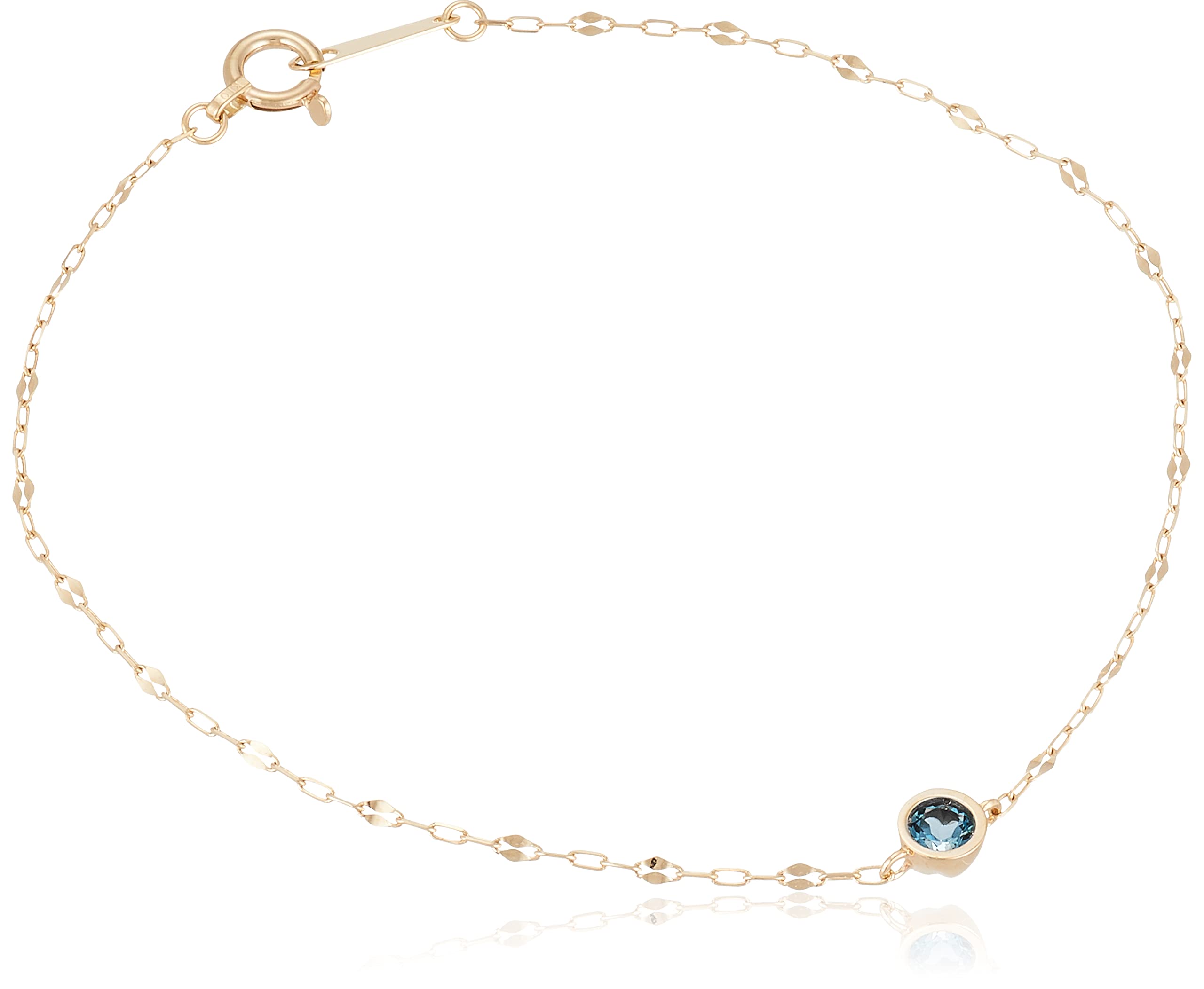 

BLOOM November Birthstone K10 Yellow Gold London Blue Topaz Bracelet [WEB Exclusive] 0542-0590-0019-0000