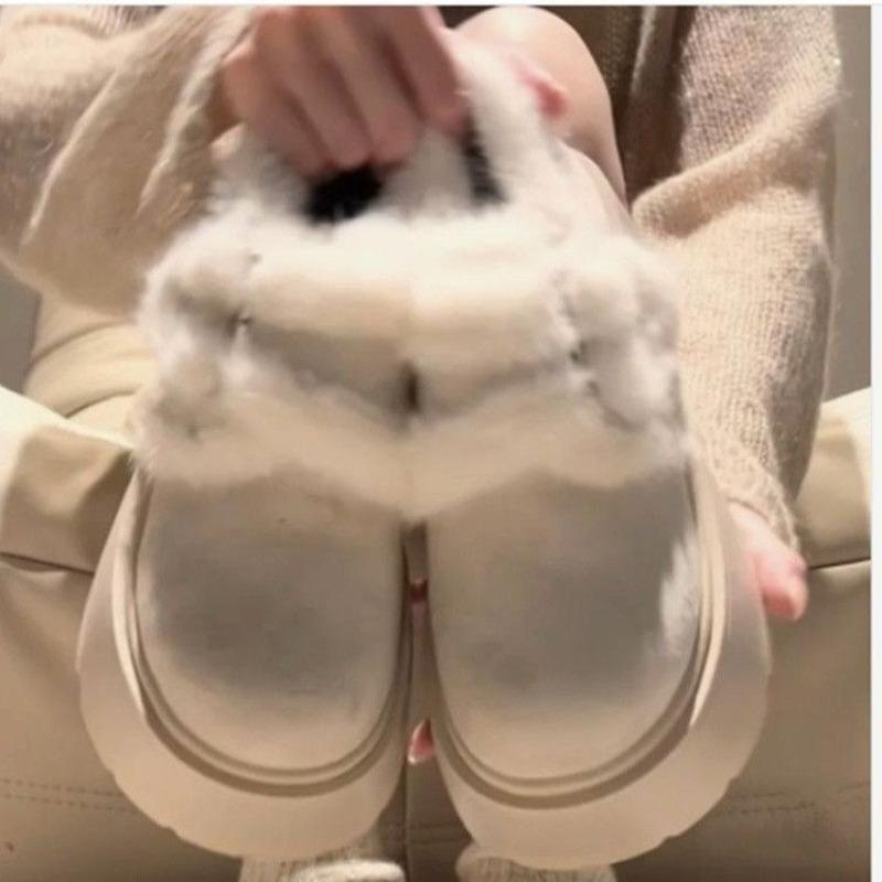 New Retro Fleece and Thick-soled Cotton Shoes for Women, Warm Snow Boots