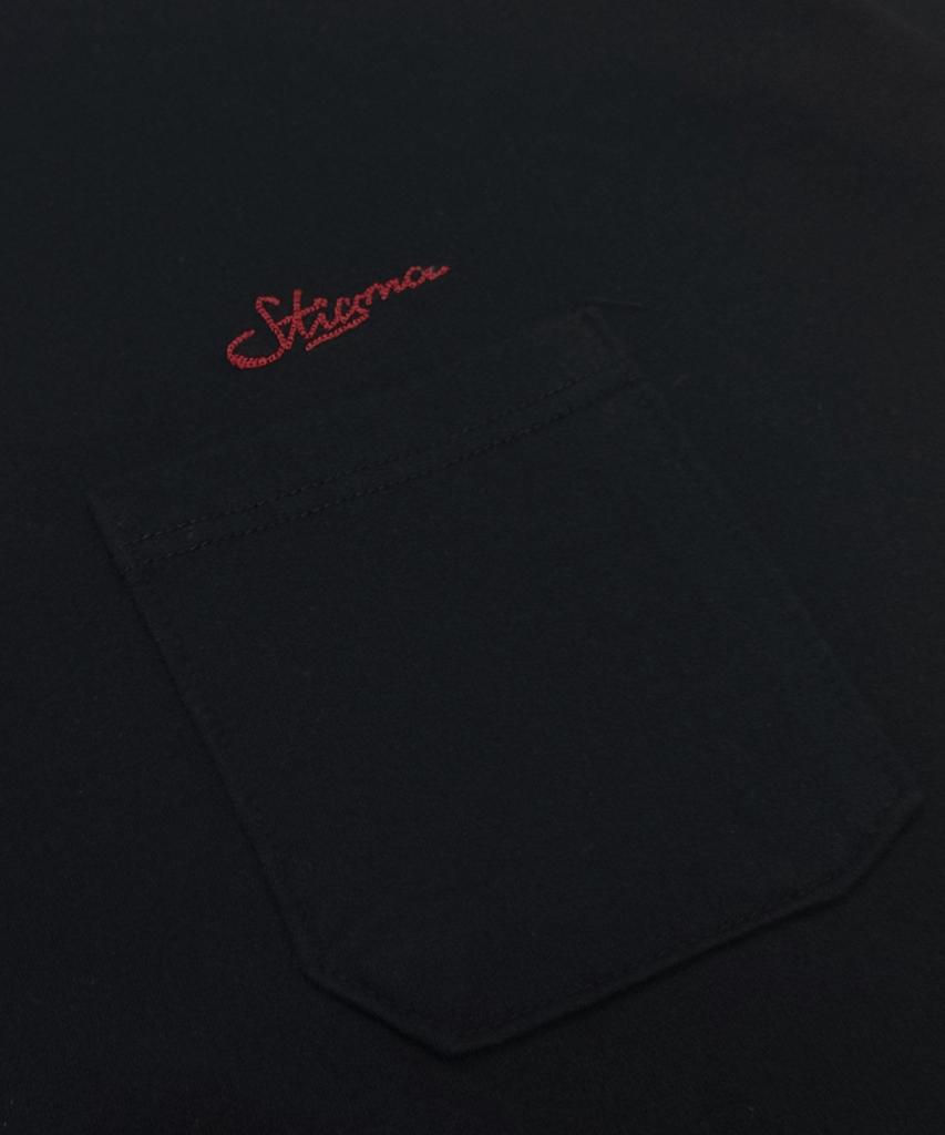 STIGMA Scrt Washed Pocket T-Shirts Black