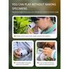 Mini Pocket Microscope Kit 60 To120x Portable Laboratory Microscope with LED Light for Kids Science Experiment Utensils