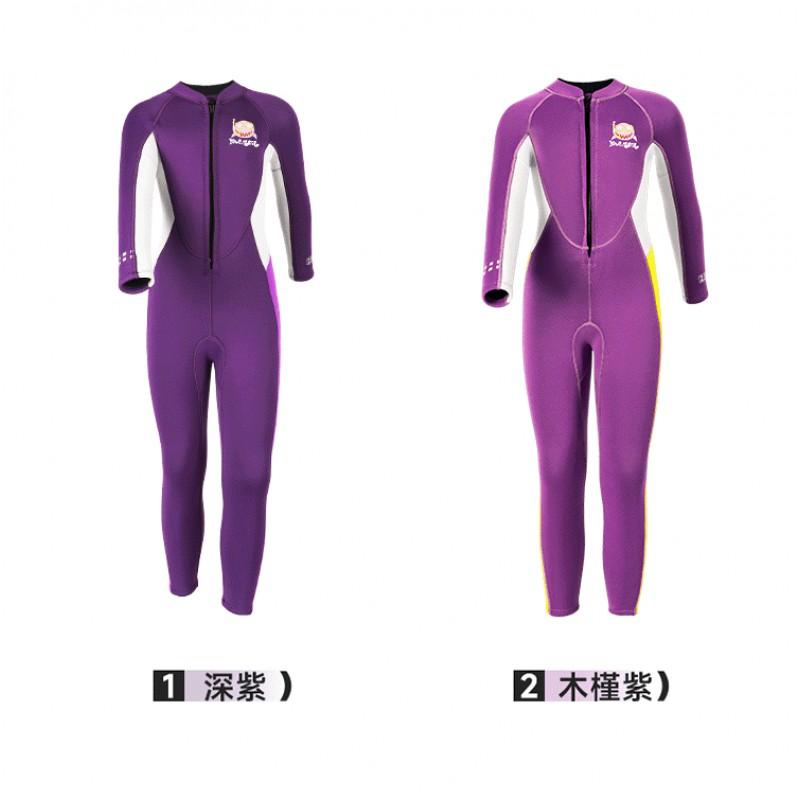 Kids 2.5mm Neoprene Wetsuit Full Suit Front Zip Warm Winter Swimming Dive Surf Girls