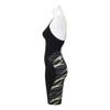 MIZUNO NEO SL Half Black x Size FINA Swimming Women's GX-SONIC Suit, N2MG2205, Neolime, XL, (International Federation) Approved.