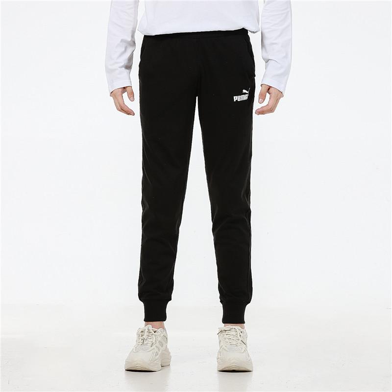 Puma Running Training Knit Tapered Joggers Men Bottoms Black 588716-01